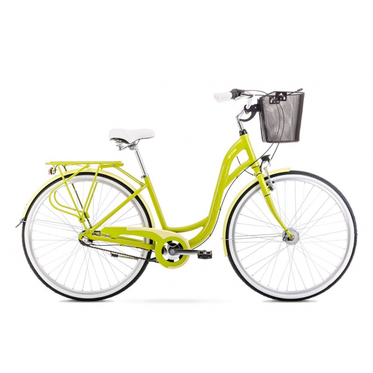 Mestský bicykel 28" Romet Sonata 2 zeleno-biely hliníkový 19" 